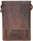 Safekeeepers Brustbeutel aus Leder - Brusttasche, Reisepass Tasche - Reisegeldbeutel, Reiseorganizer Herren Damen - Hunter Braun