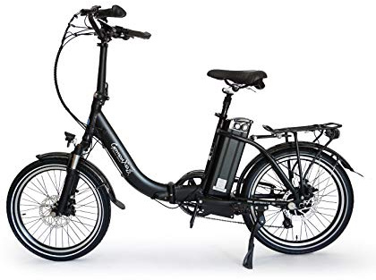 Premium xgerman Touring électriques vélo pliant 20pouces eturbo 9vitesses Shimano LCD, 250W HR Entraînement/15,6ah, portée jusqu'à 138KM après STVZO, Comfort de guidon