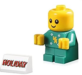 LEGO Christmas Baby Minifigure (with Reindeer and Snowflakes Onsie) 10263 Cute