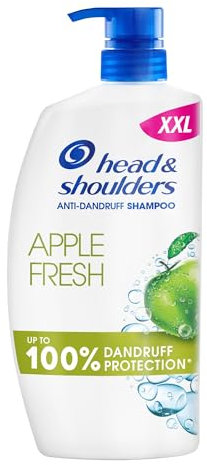 Head & Shoulders Apple Fresh Anti Dandruff Shampoo, 1000ml, Up to 100% Flake Free, Clinically Proven, For Any Hair and Scalp Type, For Daily use, Clean Feeling