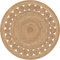 Gifiie Jute Teppich, handgewebt aus 100% Jute – ideal für Wohnzimmer, Schlafzimmer und Flur, perfekt als dekoratives. (Natur, 180CM)