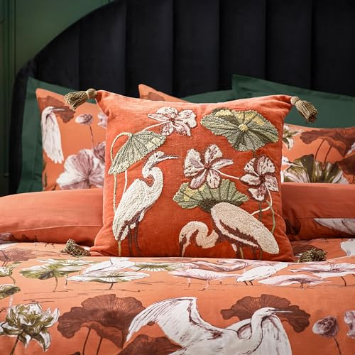 Wylder Tropics Housse de Coussin en Velours brodé Kushiro