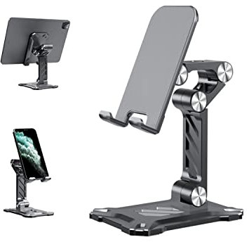 PZiXuaner Handy Ständer. Faltbarer Büro-Telefonständer für den Schreibtisch Verstellbarer Desktop-Telefonhalter Kompatibel mit 4,7'' -13'' Mobiltelefon/Smartphone/Handy/iPad/Tablet.