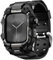 ULTIMAL Compatible with Apple Watch Strap Series 10 46mm, Enhanced Military Grade Shockproof Bumper Cover, Rugged Case with Band for iWatch Strap Men (46mm, Black)