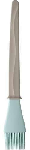 Silicone Baking Pastry Brush Oil Brush High Temperature Resistant Non-Stick, Suitable for Kitchen Baking, Grilling, Cooking, Beige/Blue