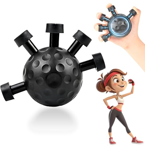 Handtrainer Fingertrainer 2025 Neuer Fortalecedor bolas de antebrazo y agarre dedo Bolas ejercicio Fortalecimiento muñeca guitarra agarre dedo Entrenador fuerza Mano apretadora