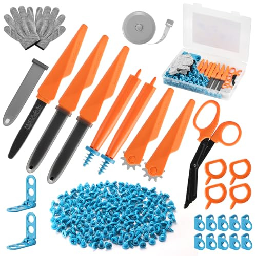 SainSmart Jr. Cardboard Tools for Kids 228 PCS – Large Construction Kit for Group Play & Big Builds, STEM Craft Set with Safe Cutters, Tool Box, Ideal for Classrooms & Families Age 5+