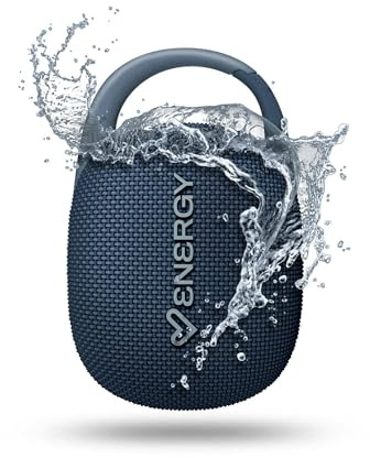 Energy Sistem Clip Altavoz Bluetooth Portatil Pequeño 9W IPX7 Resistente al Agua 18H de Bateria Radio FM True Wireless Stereo con MicroSD y Clip Integrado