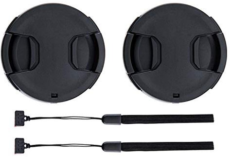 2-Pack 52mm Front Lens Cap Cover with Deluxe Cap Keeper for Fuji Fujifilm X-M5 X-A7 X-T200 X-T50 X-T30II X-T30 X-T20 X-T10 XT50 XT30 XT20 XT10 XT200 XA7 XM5 with XC 15-45mm Kit Lens & More 52mm Lens