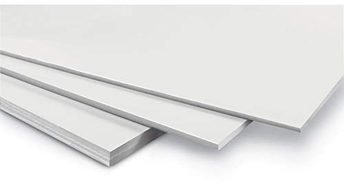 WONDAY Carton Mousse Blanc épaisseur 3 mm format 29.7 x 42 cm, A4, Vendu à l'unité.