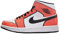 Nike Air Jordan 1 Mid DD6834-802 Herren-Sportschuhe, Orange/Schwarz-Weiß (Turf Orange/Black White)., Rasen orange/schwarz-weiß, 42.5 EU