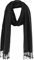 Bovari Schal Pashmina aus Premium Viskose - weich wie Kaschmir -, glänzend wie Seide - 200x70 cm XL Damen-Schal (schwarz/black)