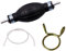 Armastuse 1 pezzi Gasolio Pompa,Pompa Olio Manuale 10 mm Adescatore Pompetta Gasolio Carburante Sifone con Pipetta Professionale da Idraulico
