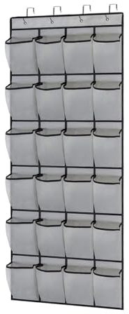 GFTCGK Hängeorganizer für Tür - 24-große Mesh-Taschen für Mühelos Declutter Ihren Wohnraum - Over Door Storage mit Hängender Aufbewahrung