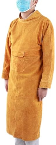 Vestes de Soudage pour Hommes, Veste de Soudage en Cuir, Soudeur de sécurité, Tablier de Protection du Travail, Tablier de Soudage Résistant à l'usure, Ignifuge, Tablier en Peau