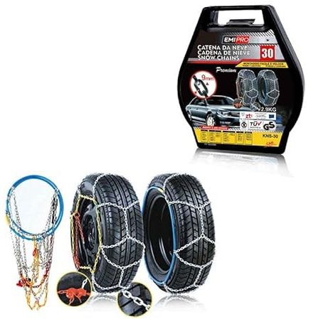 Cadenas de nieve 140/80R13, 145/80R13, 155/70R13, 165/60R13, 165/65R13, 175/60R13, 185/55R13, 195/45R13, 135/80R14, 155/65R14, 165/55R14, 165/60R14