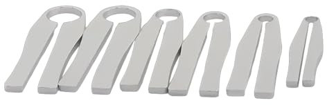 RWAJZAX Strumento di riparazione della macchina fotografica 6pcs Chiave in acciaio inossidabile morsetto Strumento di riparazione della fotocamera per la manutenzione dell'obiettivo Chiave regolabile