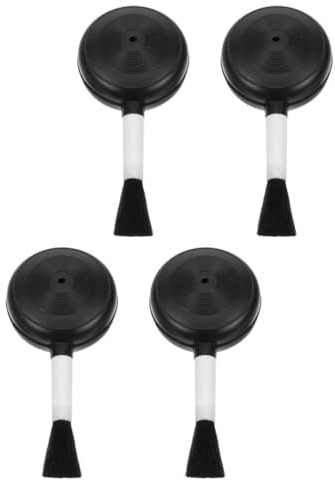 YOSADIER Set 4pezzi Soffiatori per Obiettivi Spazzola per Pulizia Alta Efficienza, Design Portatile in Plastico Nero per Fotocamere e Occhiali, per Viaggi e Riprese Outdoor