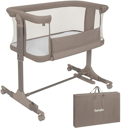lionelo Pari 3-in-1 Bedside Cot and Rocking Bassinet from Birth