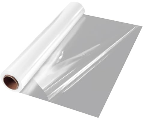 Wesafrae 100 Ft Genomskinligt Omslagspapper Av Cellofan 34 Tum X 100 Ft Extra Brett Klart Omslagspapper, Genomskinligt Tjockare Klart Cellofanpapper