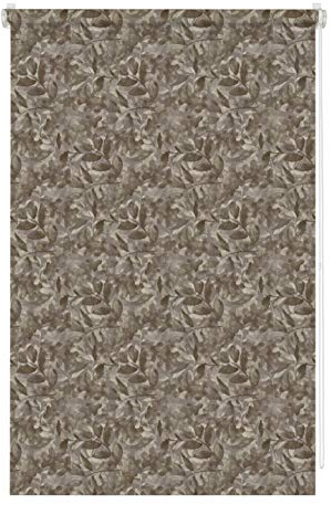 Gardinia EASYFIX Tenda a Rullo Decorativa a Incastro, Opaco, incl. Materiale di Montaggio, Tessuto, Cioccolato/Sabbia, 45 x 150 cm