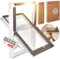 VELUX Kunststoff Dachfenster Energie Technology mit 3-fach Verglasung inkl. Eindeckrahmen und gratis Rollo (78 x 98 (MK04))