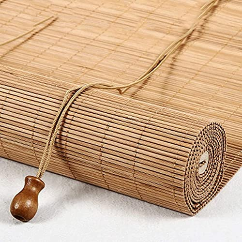 JIAOLUN123 Tapparella in Bamboo Tenda a Rullo in bambù Oscurante 65% Filtro Luminoso Cortina di bambù tapparelle Protezione dal Sole e dalla Privacy,Tende Romane per finestre e Porte (85x160 cm)