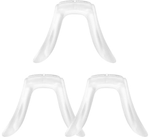 Lurrose Nasenstegpads 3 Stücke Brille Nasenpolster Silikon Nasenpads Rutschfeste Brillenpads Selbstklebend Brillen Nase Pads Anti Rutsch Nasenstütze für Gläser Sonnenbrille Brillenzubehör