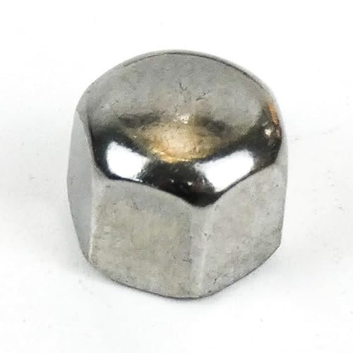 DAUMLINK® Écrou borgne, forme basse DIN 917, matériau : acier inoxydable V2A (25 pièces) pour l'aspect de vis et contre les blessures, la saleté et les dommages (M5)