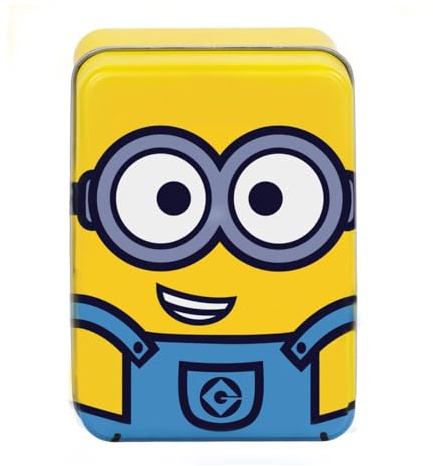 Paladone Minions illustrerade spelkort - Officiellt licensierad Despicable Me Classic kortspel i samlarburk, ikoniska karaktärer med Kevin Stuart & Bob, present till fans