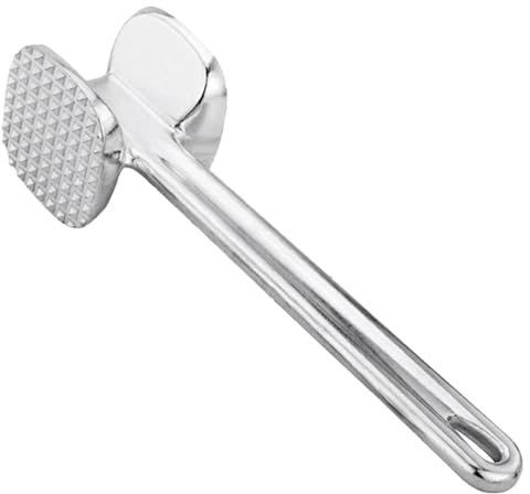 Marteau Attendrisseur De Viande Double Face | Outil De Pilon À Viande Robuste | Batteur À Viande À sarface Texturée avec Une Poignée Confortable, Parfait pour Ramollir Le Steak, Le Bœuf, Poulet