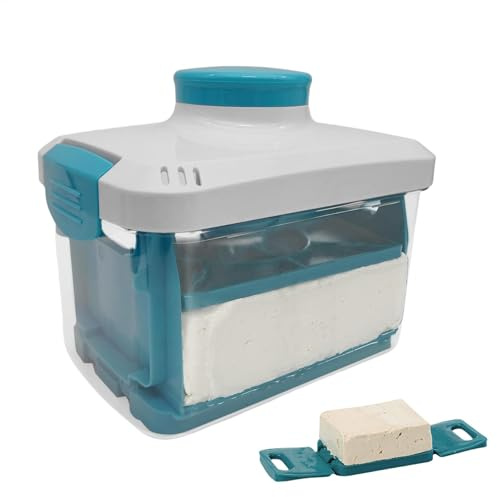 Paneer - Máquina prensadora de cuajada de soja, prensa apta para lavavajillas para extraer agua rápidamente, máquina ajustable para hacer cuajada de soja con sistema de drenaje, elimina fácilmente el