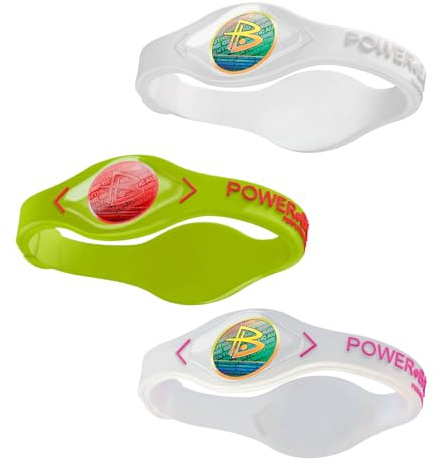 Power Balance original äkta prestanda armband, silikongummi armband sportarmband armband för män kvinnor, kraft 3-pack armringar, säker vattentät lätt hållbar