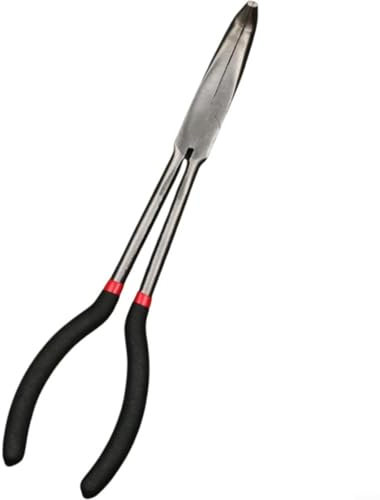 SMZhomeone Juego de alicates de punta doblada de aguja de 11 pulgadas, 25° 45° 90° alicates de punta de aguja de acero de alto carbono mango antideslizante para hacer joyas, doblar alambre y