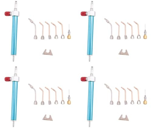 Kznifmk 4 x strumento per gioielli con torcia a saldare all'ossigeno, con 5 punte per attrezzatura idrogeno per attrezzi di Goldsmith