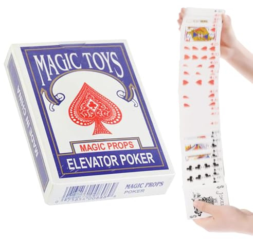 Decks Of Cards | Fantastici carte da poker per mago – Caratteristiche silenziose – magici da primo piano per feste, intrattenimento, performance di strada, dimostrazioni educative