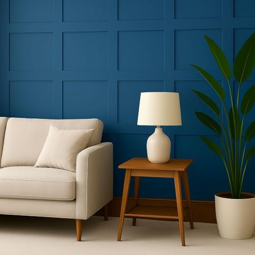 10PCS 6mm Wall Panelling Kit Shaker Style 3D Wall Panel Kit | MDF Wall Panels - Paintable Accent Panel Kit for a Stylish Upgrade to Any Home Decor 100cmx10cm (Glue not Included)