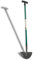 Coltello per bordi resistente, a mezza luna con impugnatura morbida a T, strumento per bordatura del prato a mezza luna per giardino, design bordatore con gradino per la testa per giardino