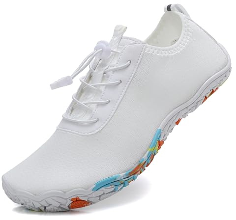 GlideMoves Zapatos acuáticos Blancos Hombre, Talla EU 45