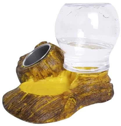 Cuenco de agua para tortugas – Cuenco de alimentación y bebida para reptiles – Cuenco de agua y alimento para geckos leopardo | para terrarios, tortugas, serpientes, dragones barbudos, lagartos