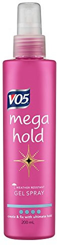 VO5 Mega Hold Hair Styling Gel Spray, 200ml