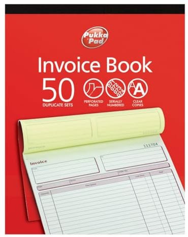 1 blocco per ricevute Pukka Pad DU814 in formato A4 (214 x 273 mm) con 50 duplicati in carta carbone