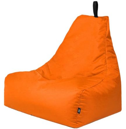 PATCH HOME Patchhome Lounge Sessel XL Gamer Sessel Sitzsack Sessel Sitzkissen In & Outdoor geeignet fertig befüllt | XL - Orange - in 2 Größen und 25 Farben