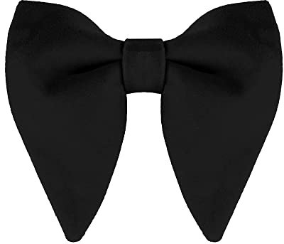 Allegra K Herren Samt Solid Vorgebunden Formell Party Prom Bowtie Fliegen Schwarz One Size
