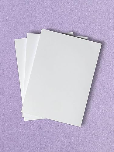 A5 Notepads - Three Pack - Quality 90gsm Plain Paper - Ideal Everyday Jotter Pads - 100 Pages/50 Sheets with strong Backing Board