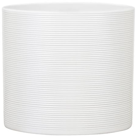 Scheurich Pot de fleurs en céramique couleur panna 23 cm de diamètre, 21 cm de haut, 7,4 L vol.