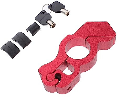 STOBAZA Bloqueo De Manillar De Motocicleta Bloqueo De Acelerador De Motocicleta con Llaves Cerradura De Seguridad para Freno De Accesorios De Escenario Urbano