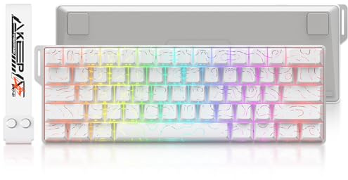 DAREU COOL60 Tastiera Gaming con effetto Hall al 60% con interruttore magnetico, SOCD, attivazione regolabile da 0,01 mm, polling a 8000 Hz, tasti topografici in PBT, hot-swap, retroilluminazione RGB