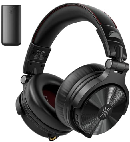 OneOdio Studio Max 2 Wireless DJ Headphones, 9ms Low Latency Hi-Res Audio Over Ear Studio Headphones with LDAC, 120H Playtime, Bluetooth Headphones Support 3.5MM 6.35MM for Guitar Keyboard