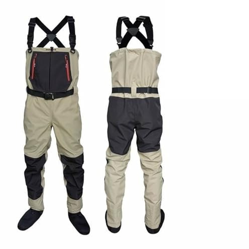 TRRYUIP Waders Fiske Flugfiske Barn och vuxna Neoprenfotar för män Flottjakt Snabbtorkande Vattentät Andas, P3 L, Taglia unica, One Style